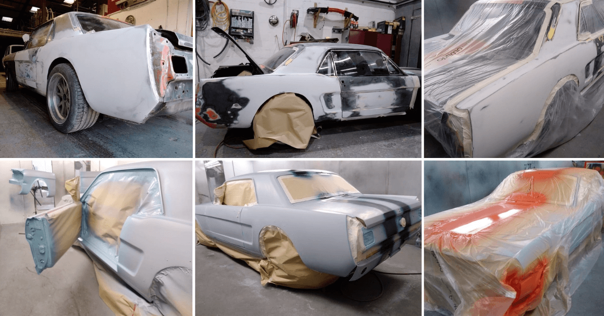 Ford Mustang Restoration - Mustang Paint Spraying - AM Restorations