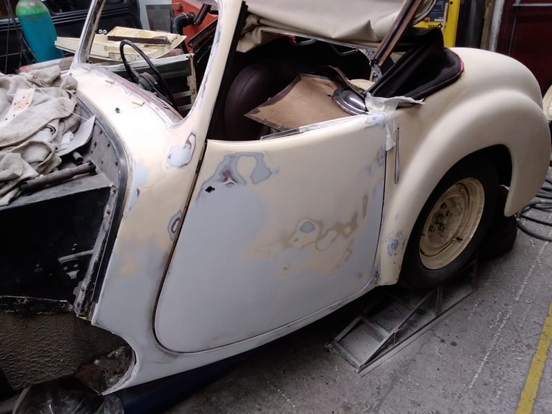 1947 Triumph Roadster Restoration and Respray - Extensive Work to teh Body - AM Restorations
