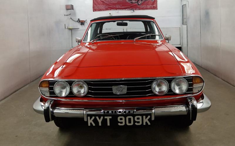 Triumph Stag - Red Spray - AM Restorations (UK) Ltd
