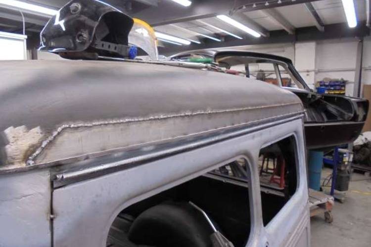 Welding and Fabrication - Welded Car Roof - AM Restorations (UK) Ltd