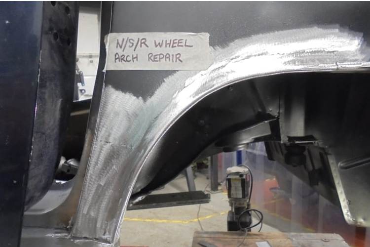 Welding and Fabrication - Wheel Arch - AM Restorations (UK) Ltd Welding and Fabrication - Welding Joint - AM Restorations (UK) Ltd